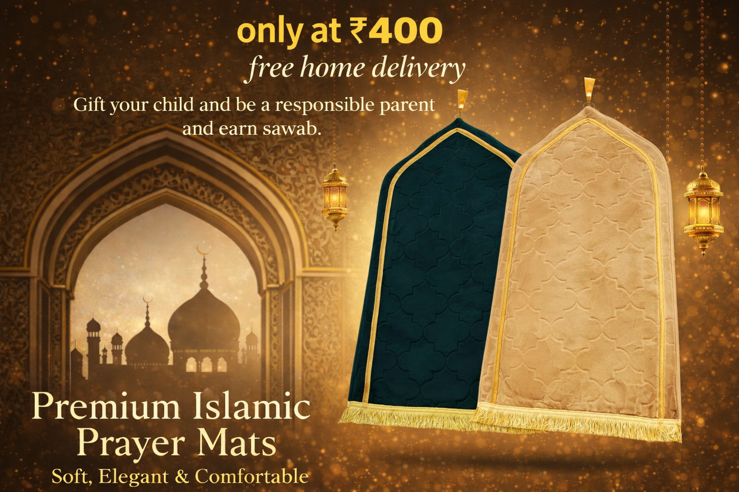 Kids Prayer Mat (Musalla) - Premium Quality
